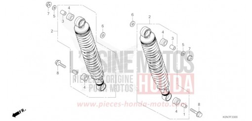 REAR CUSHION CBF125MM de 2021